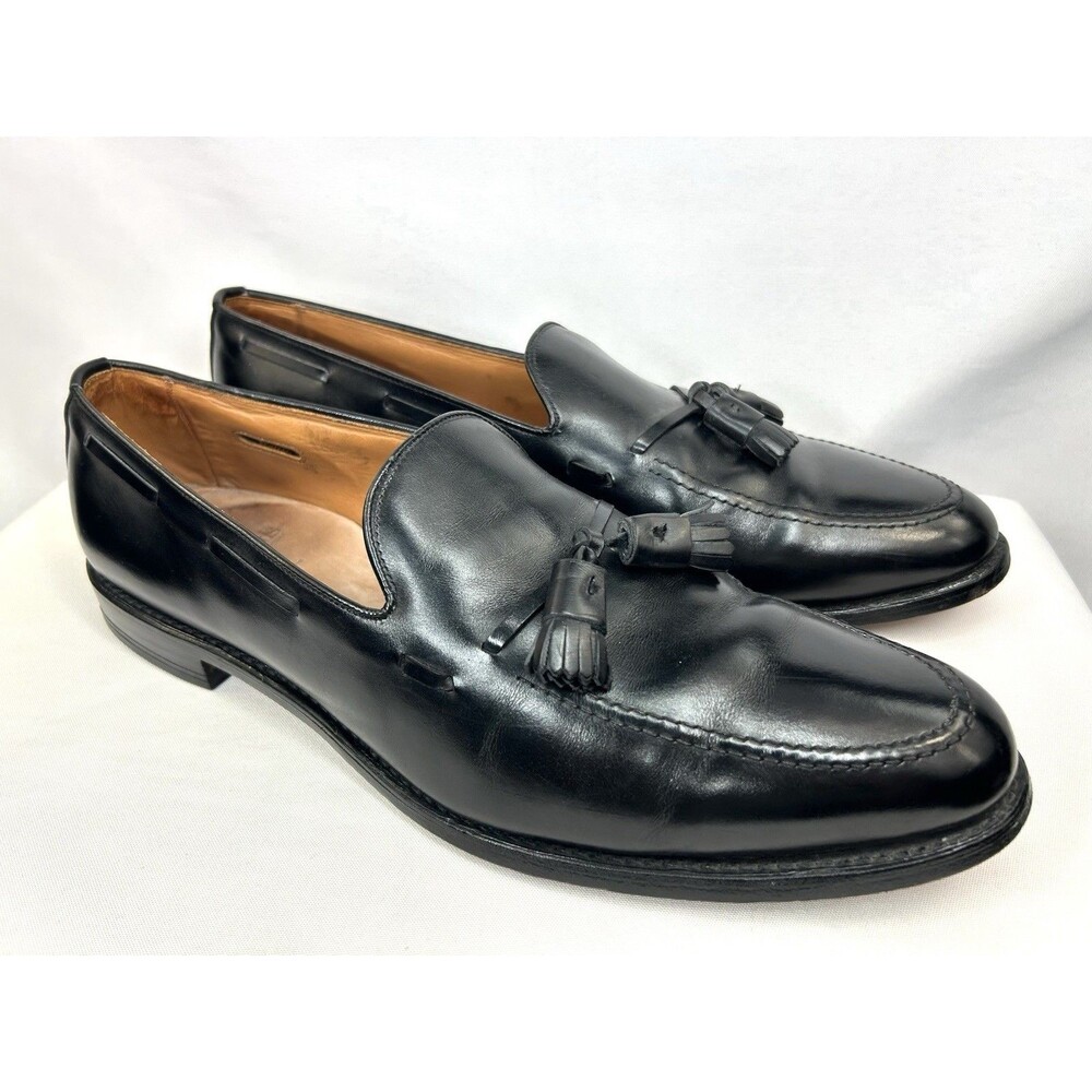 Allen Edmonds Grayson 8217 Men’s Sz 14 C Black Leather Tassel Loafer Slip On USA